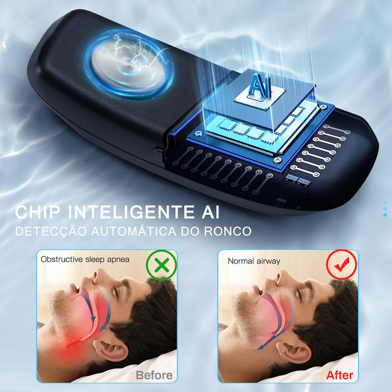 Dispositivo anti-ronco inteligente EMS Pulse Stop.